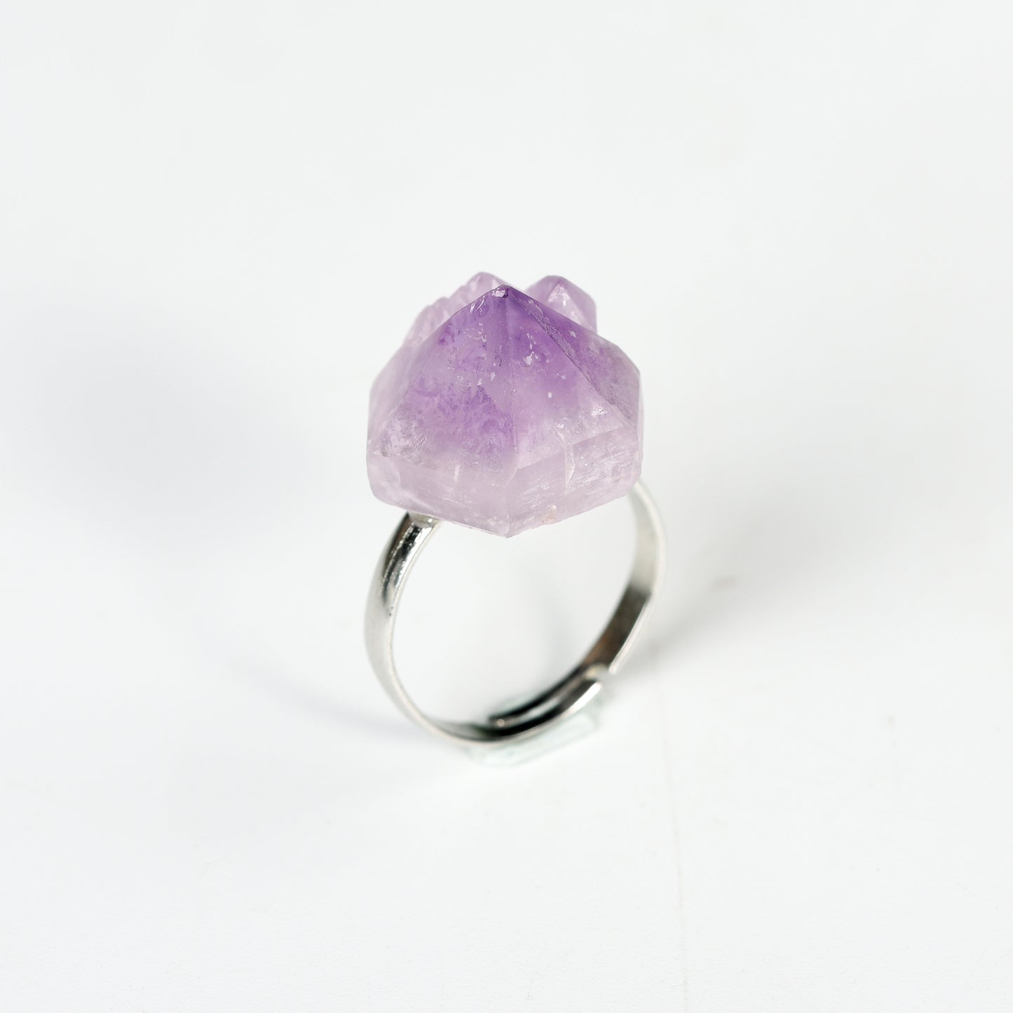 Amethyst  Raw Crystal Ring