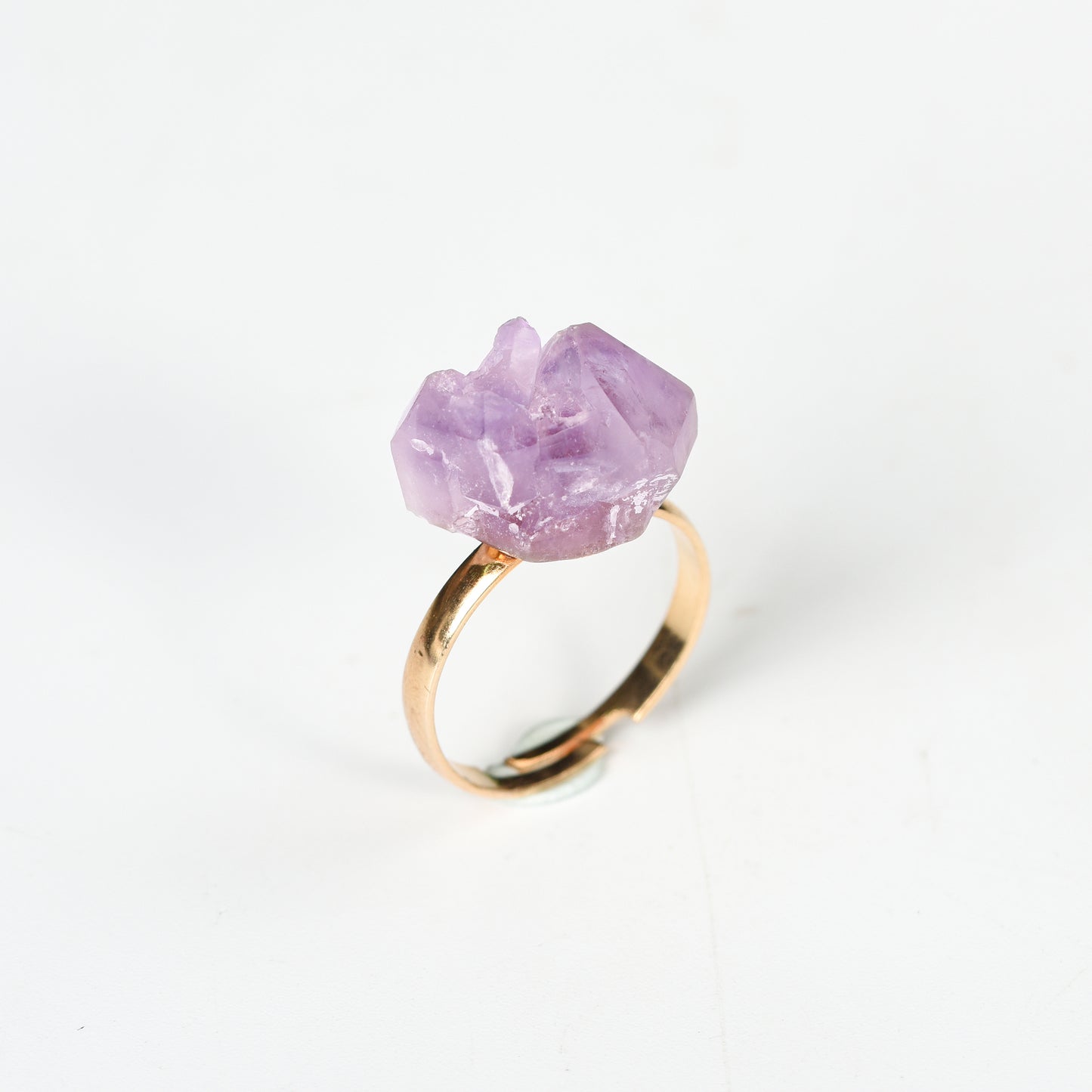 Amethyst  Raw Crystal Ring