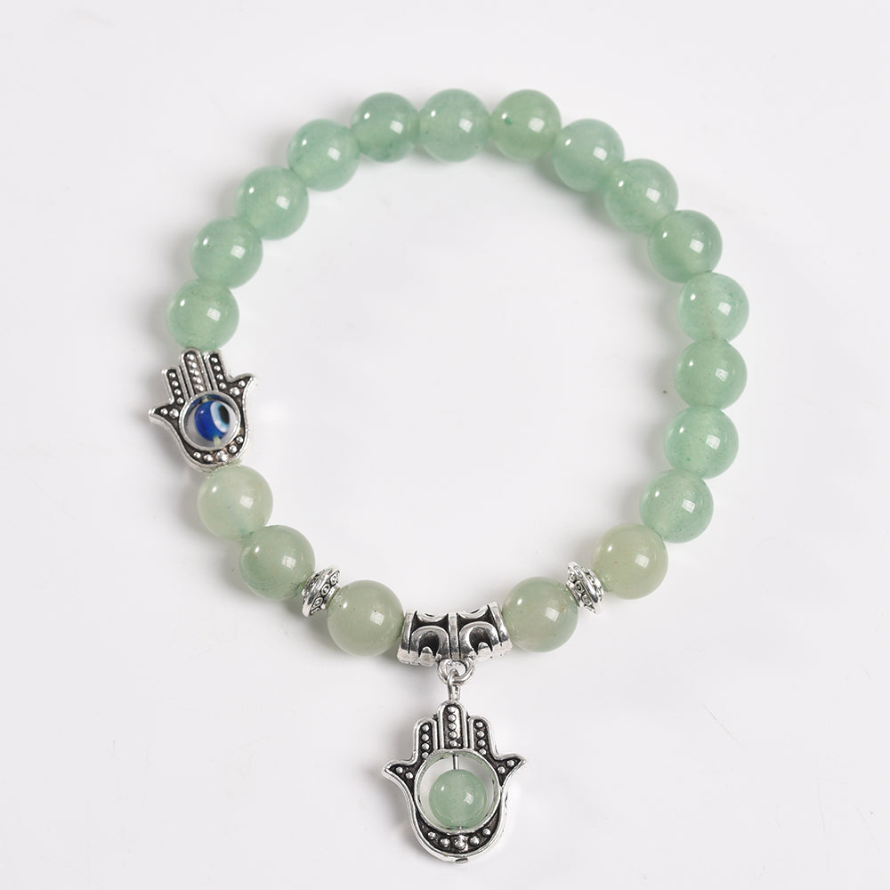 Eye of Horus Charm Crystal Natural Stone Bracelet