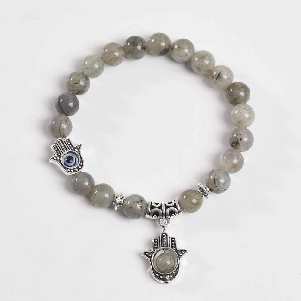 Eye of Horus Charm Crystal Natural Stone Bracelet